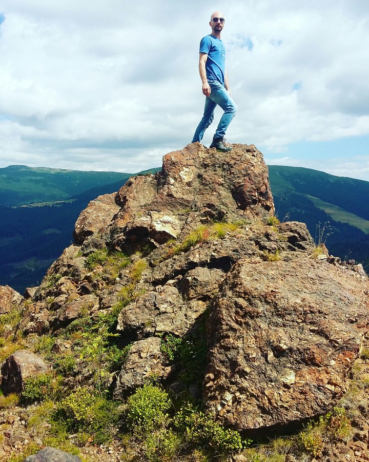 up high