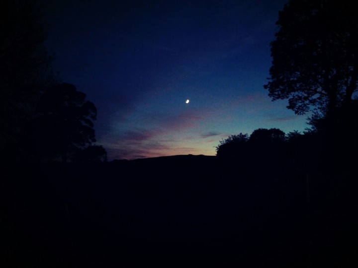 Dusk Sky & Moon