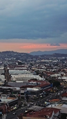 sunset in San Jose, spectacular setting