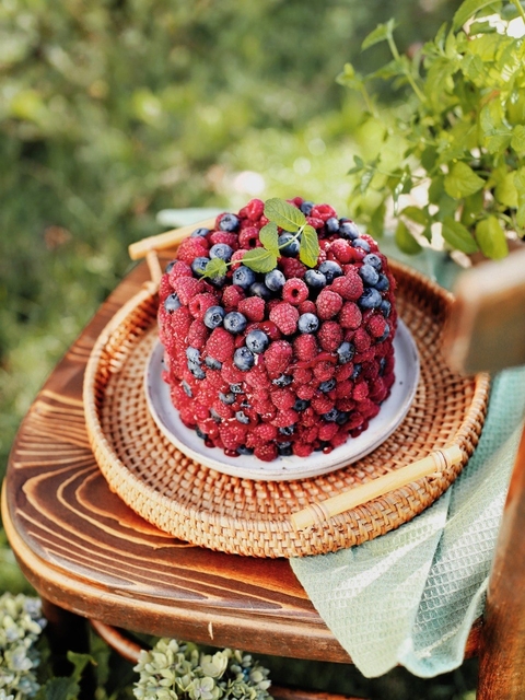 шпалери cake, berry