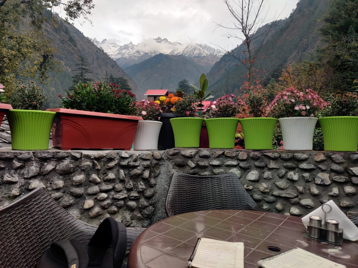 Restaurant by Mountains