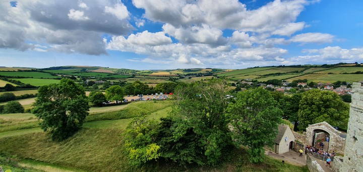 From the top of Carisbrooke Castle