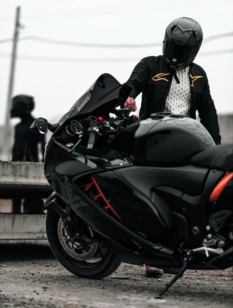 обои motorcycling, helmet