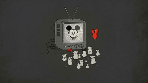 Creative Monochrome Mickey Mouse Fan Art