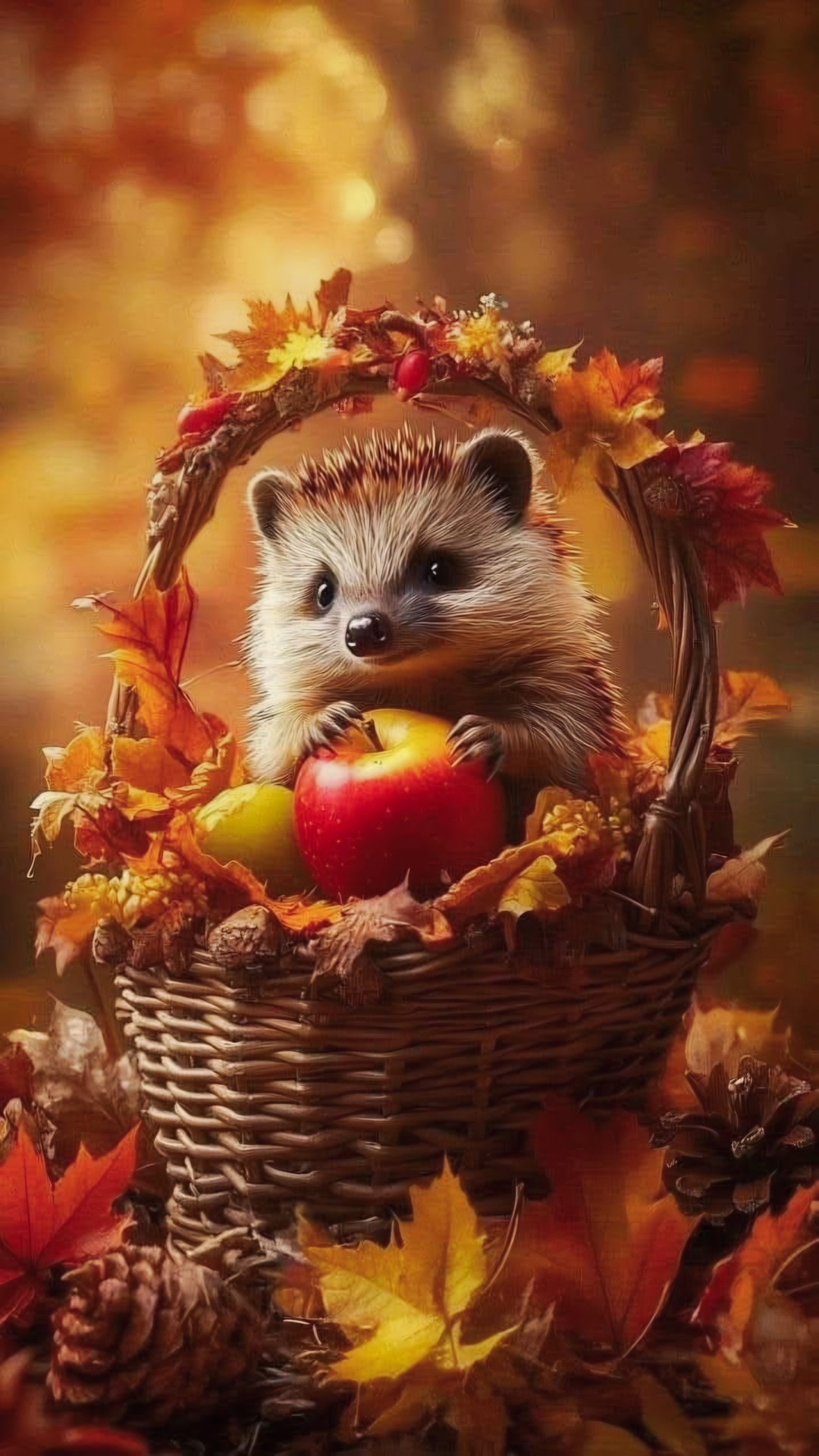 HEDGEHOG IN THE BASKET