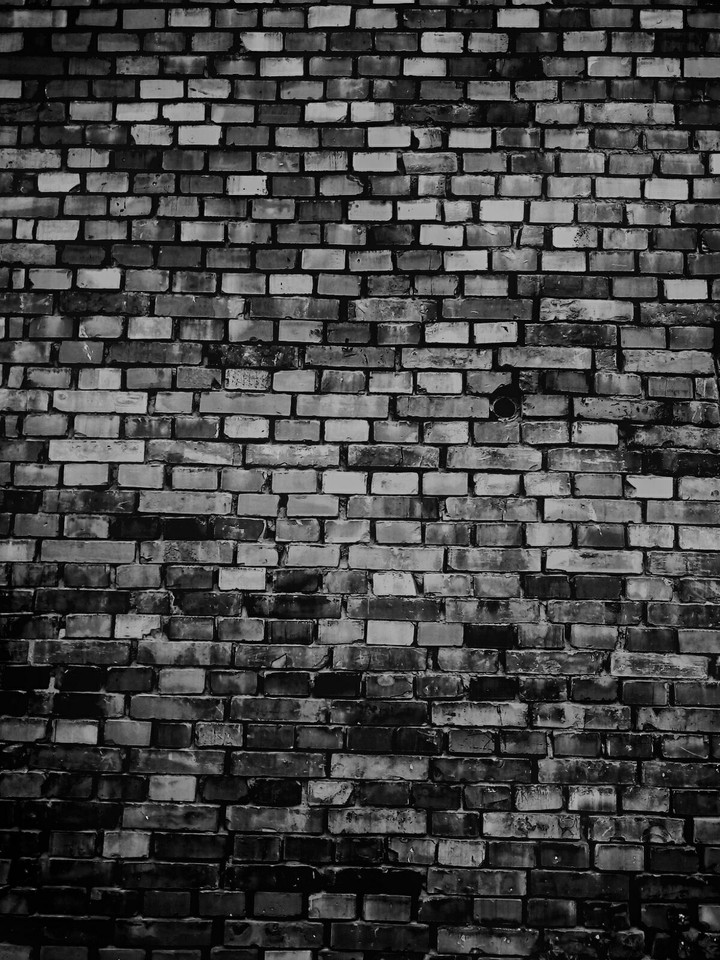brick wall monochromatic