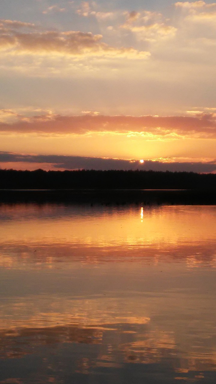 Evening at lake