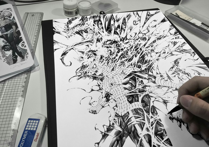 Spiderman and venom