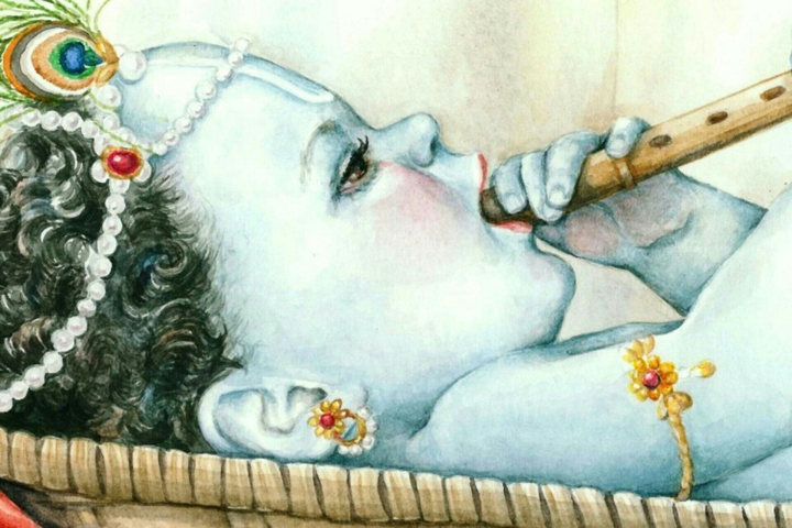 Very Very Cute Krishna HD Wallpaper