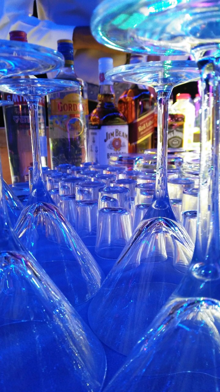 #glass #blue #bar