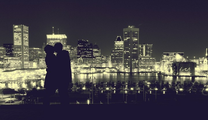 kissing...