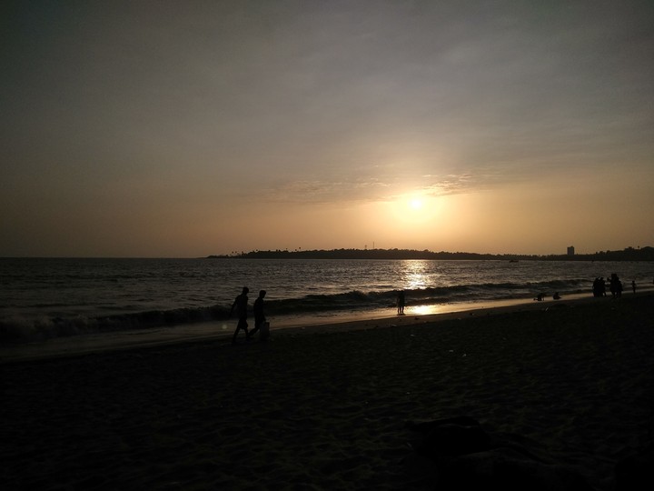 Sunset at Versova rocks, Mumbai