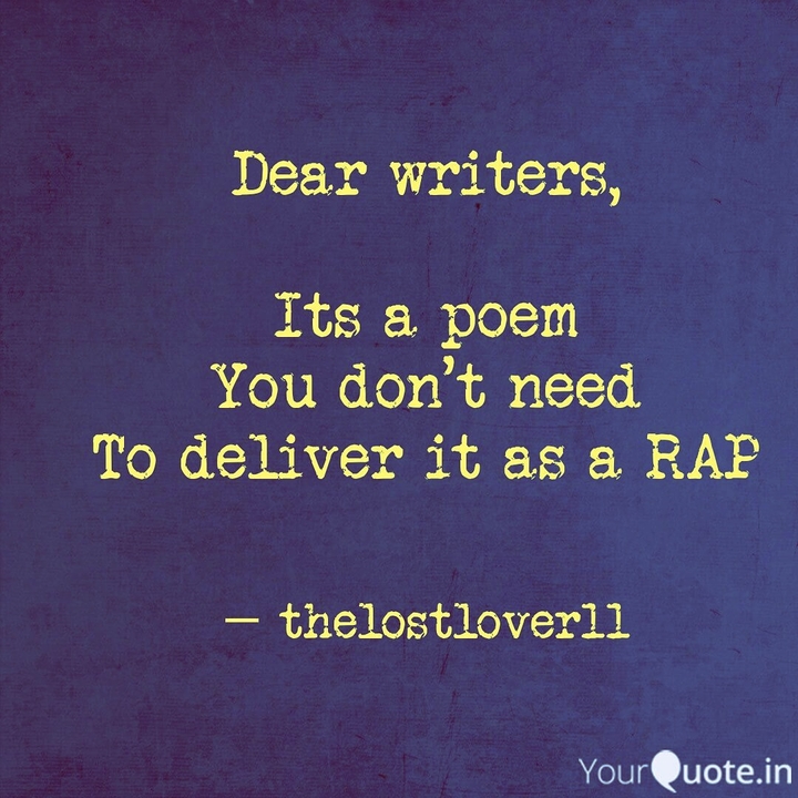 not a rap