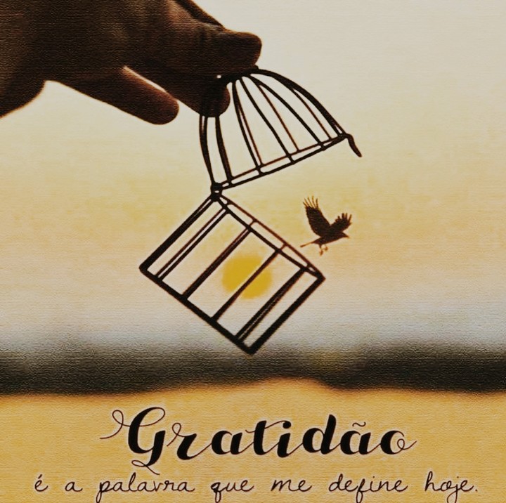 Gratitude, that's what defines me today.