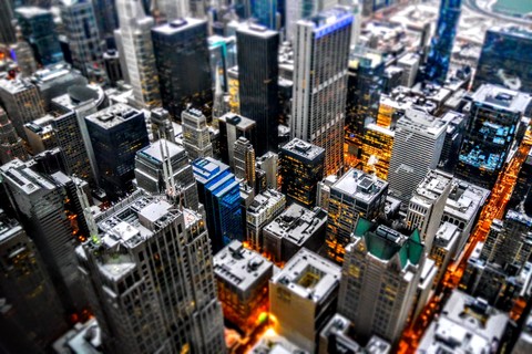 Toy town from Willis (Sears) tower