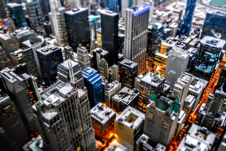 Toy town from Willis (Sears) tower