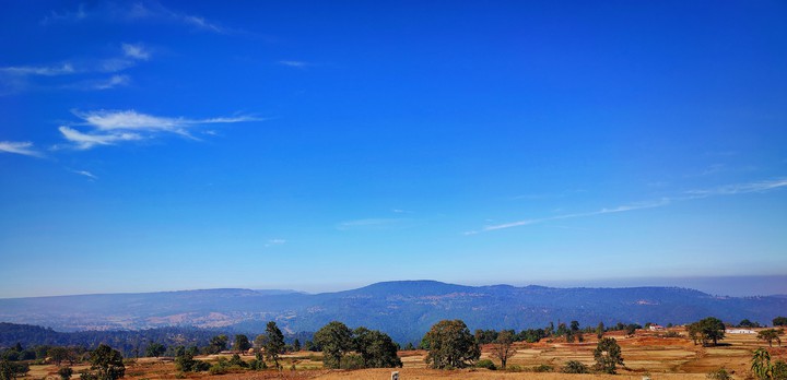 sky touching land