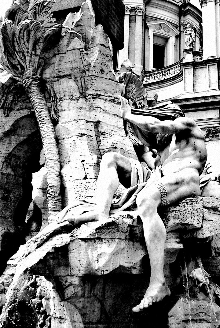 Fontana dei Quattro Fiumi, Nilo
