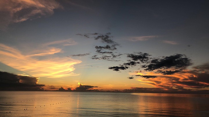 sun rise at the beach