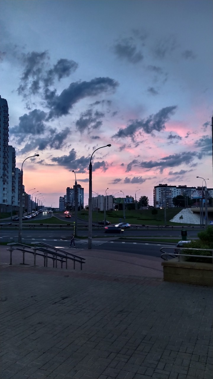 малиновый закат