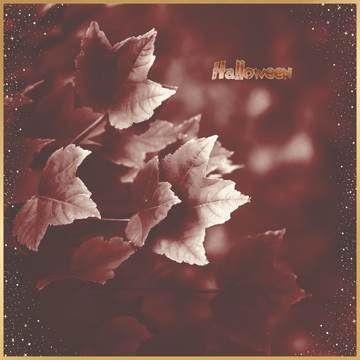 Halloween leaves