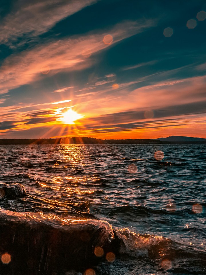 lake sunset