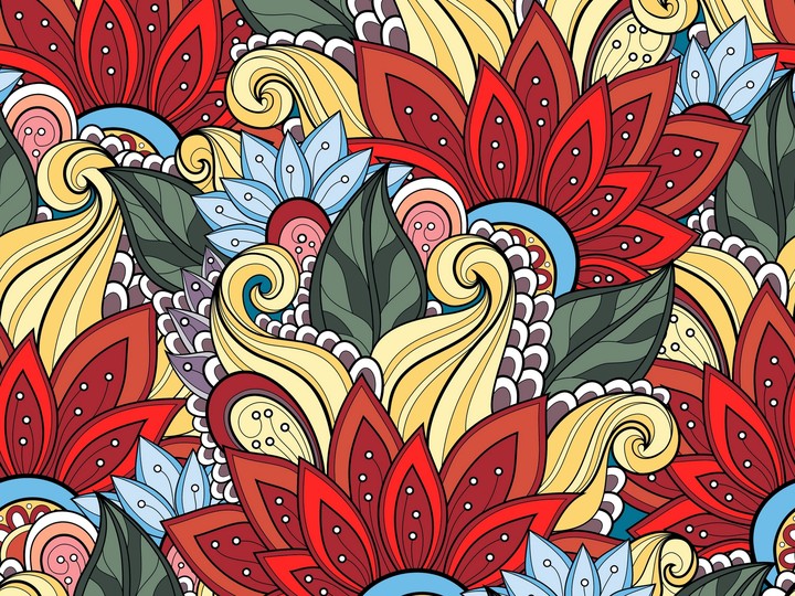 Flowers Patterns Doodles