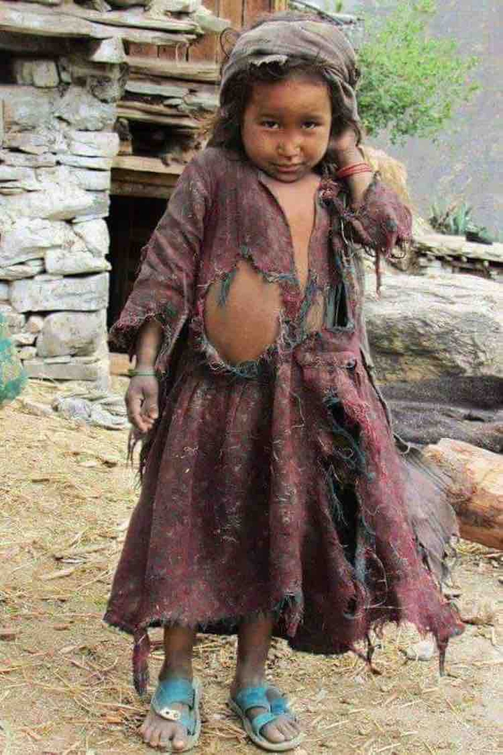 pauvre petite fille
