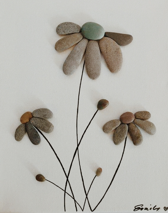 stone flowers