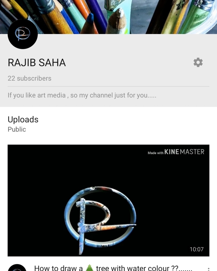 It's my you tube channel.