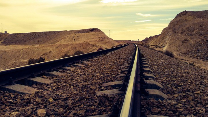 train in desert