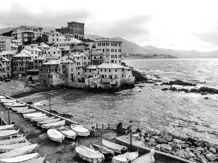 Boccadasse B&W