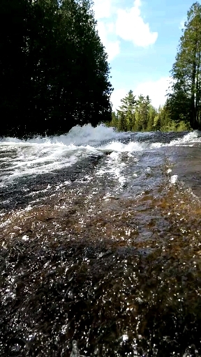 a feeling of being in the stream of water