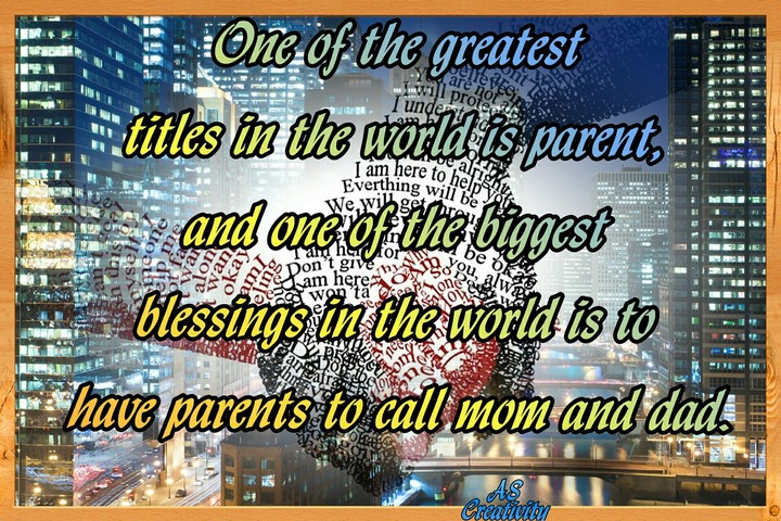 love u mom nd papa