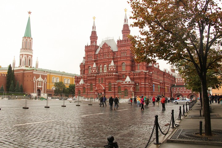 rainy Moscow.