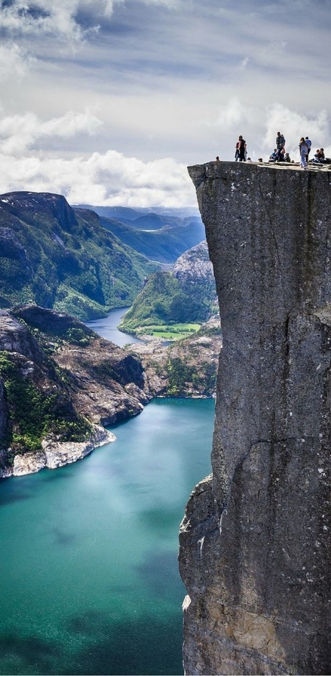 highland, fjord Hintergrundbilder