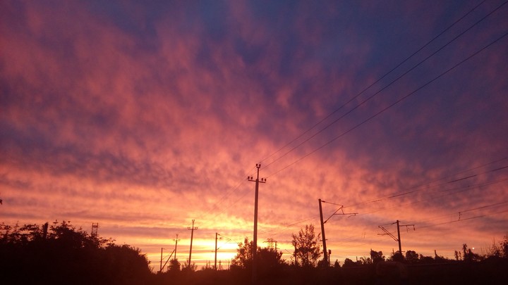 небо, рассвет