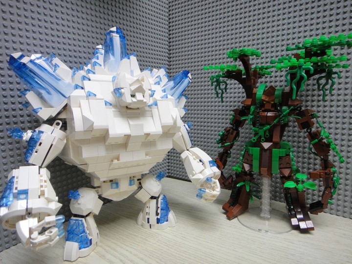 ice golem and tree man
