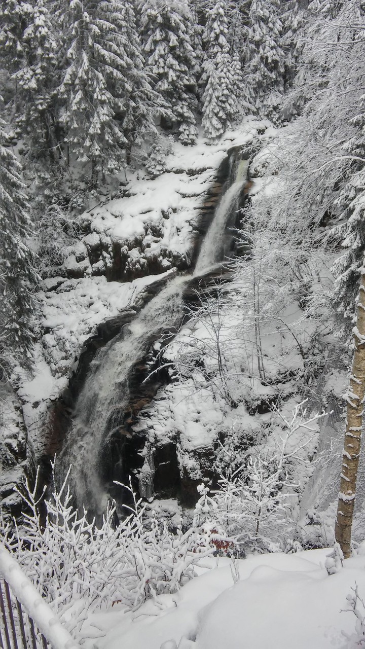 Winter waterfall