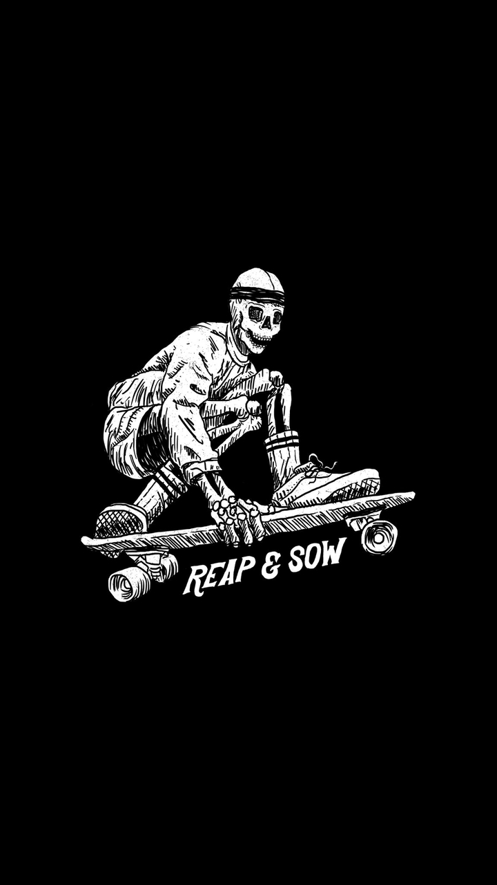 skull skatboarding
