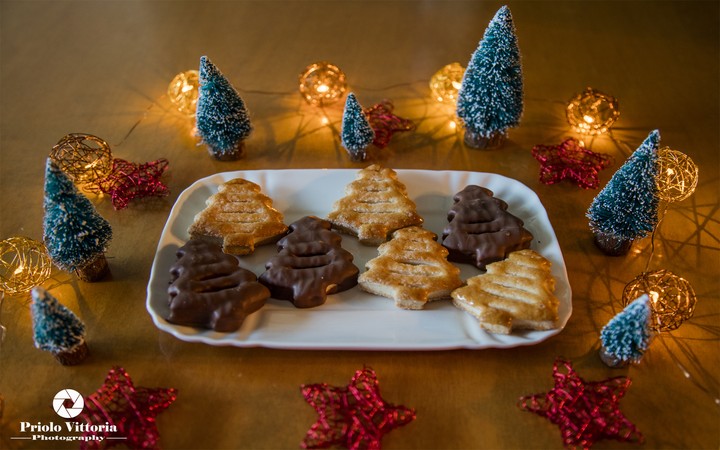 Sfoglie di alberi di natale