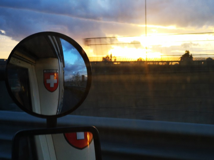on the road