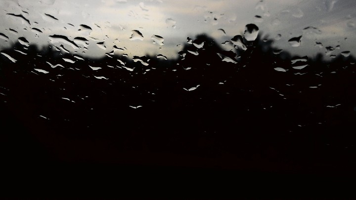 water on window