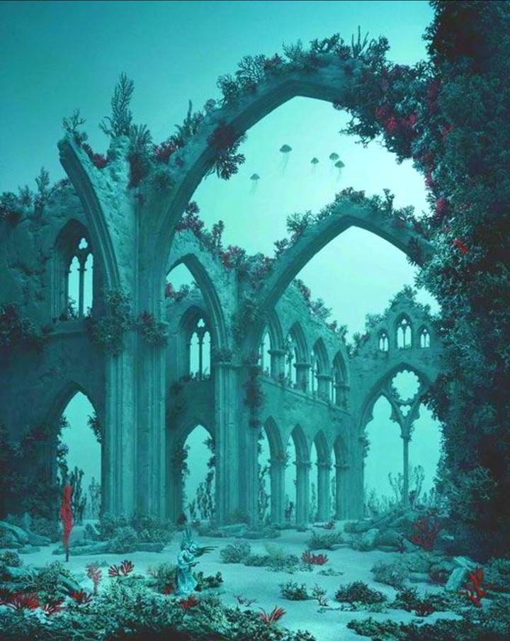Cathedral underwater