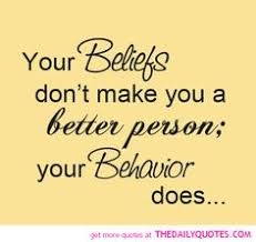 Behaviour does.........