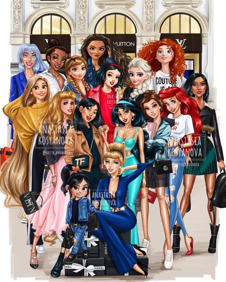 fashion disney princesses