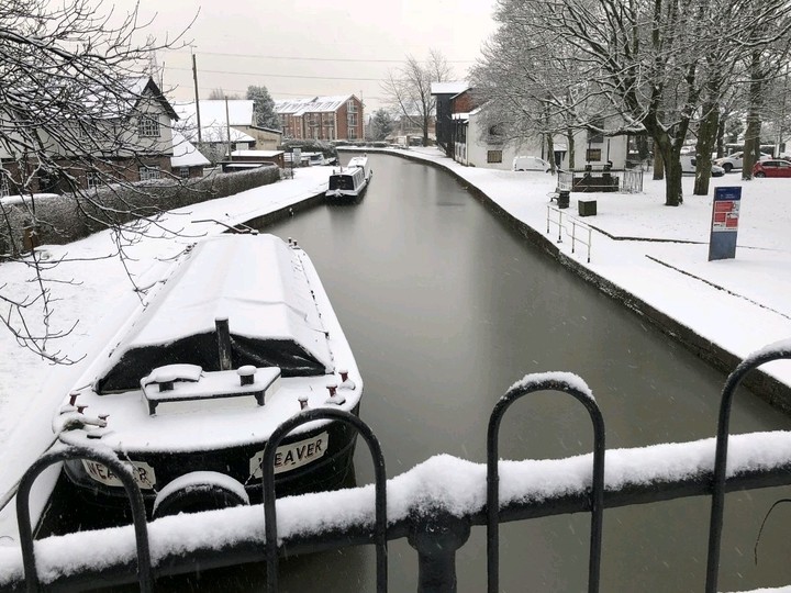 Snow in Worsley, Manchester