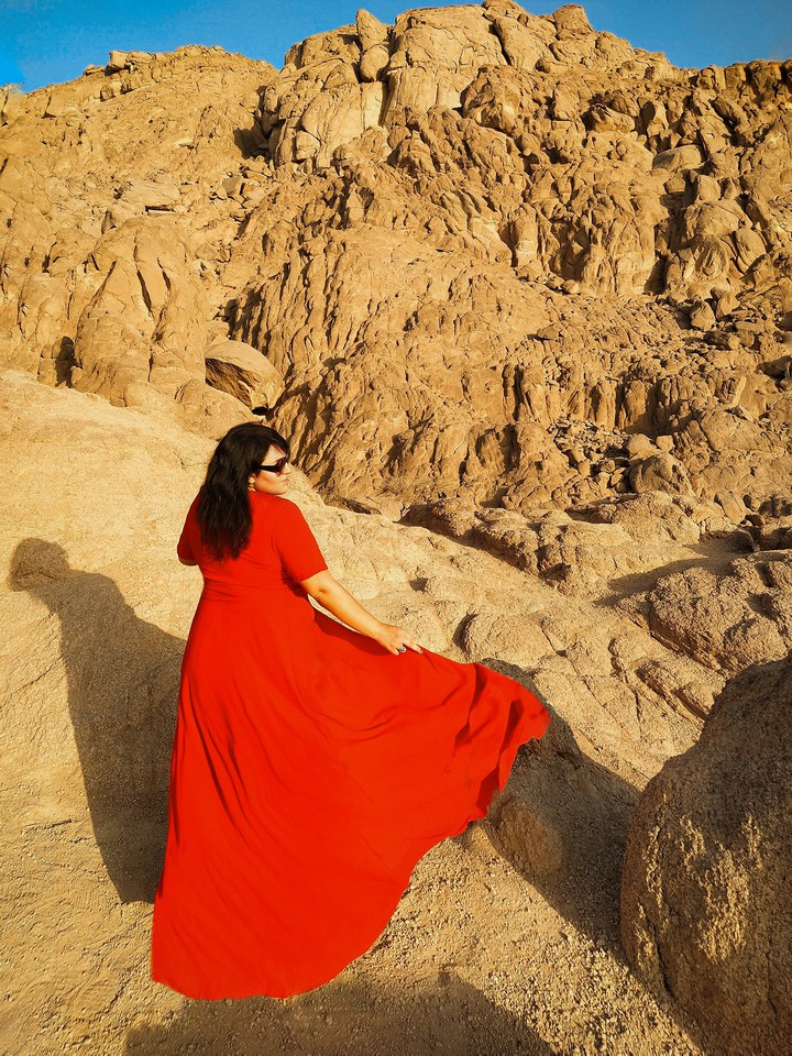 Egypt ❤️ #desert #red #girl #summer #dress #egypt #sharm
