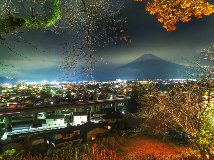 Mount Fuji night view