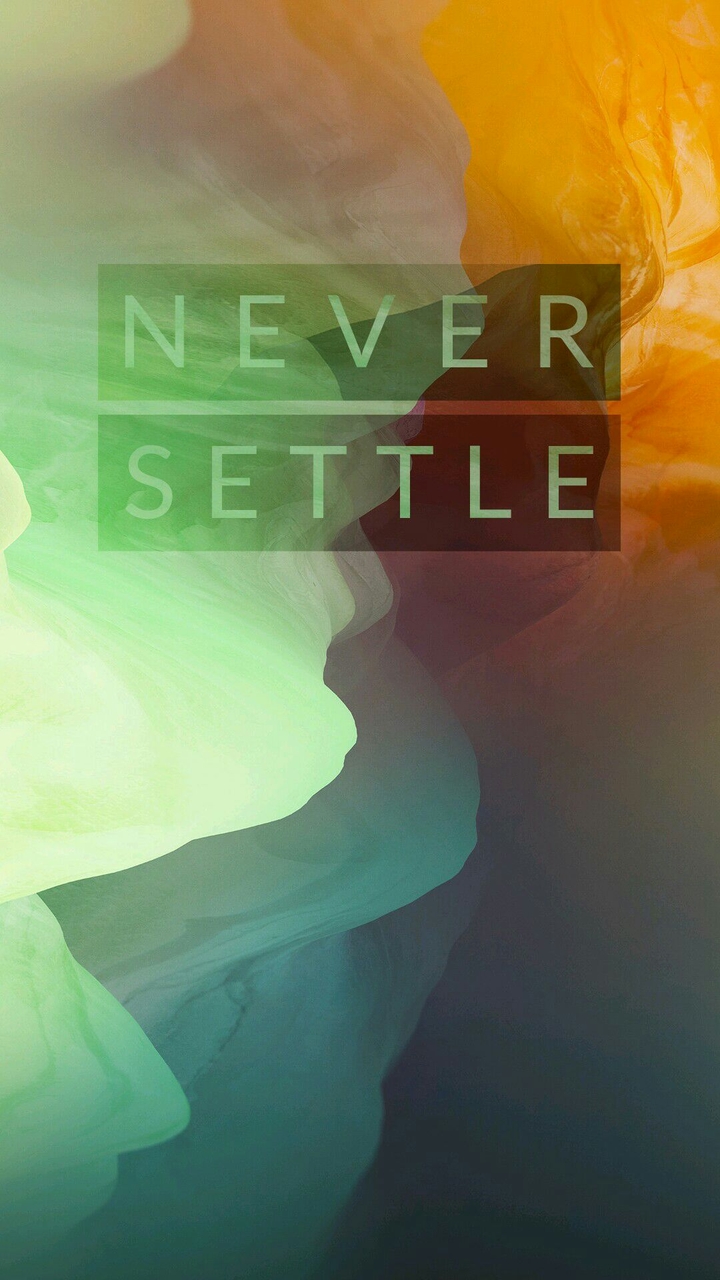 never settle